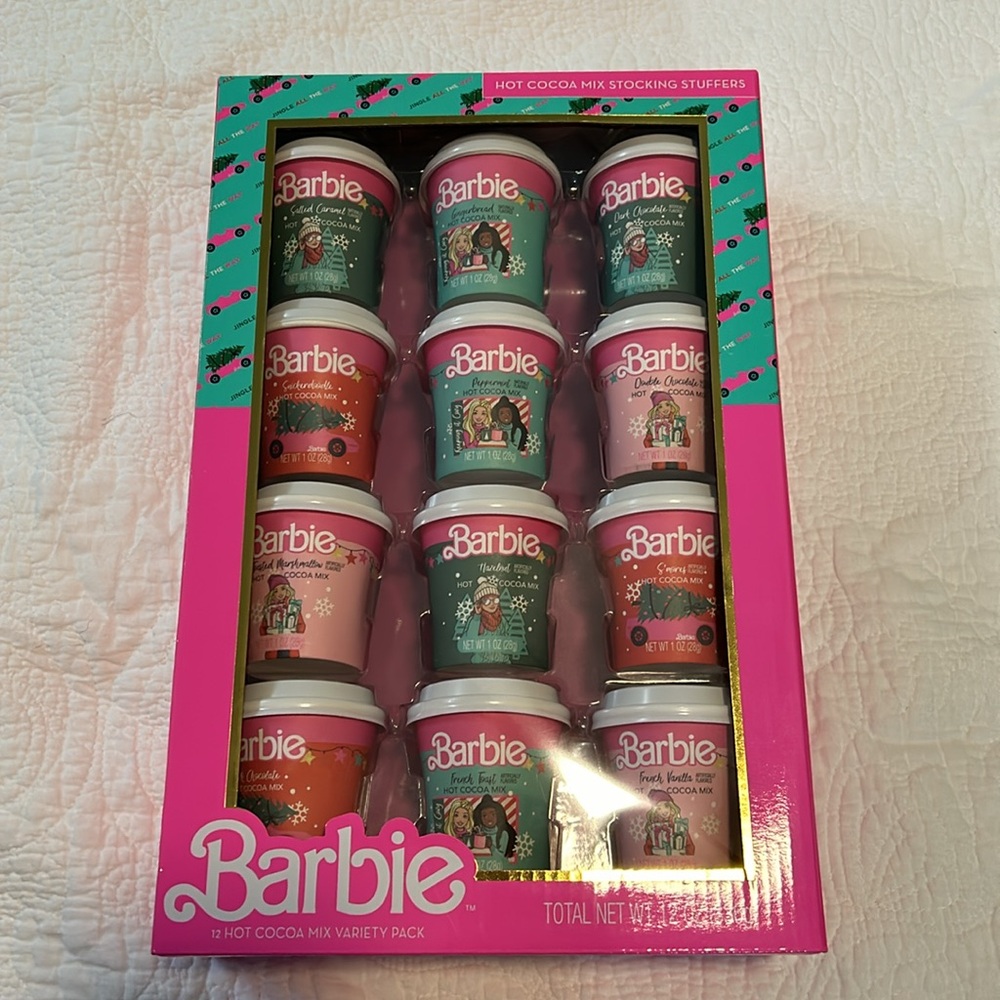 SOLD Barbie Hot Cocoa Mix stocking stuffers 12 flavors - Picture 3 of 11